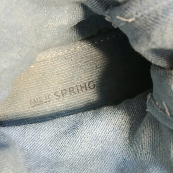 Women’s Denim Platform Combat Boots – Call It Spring Size 8 Convertible Lace Up - Picture 9 of 13